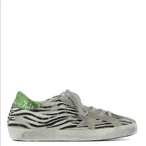 Golden Goose superstar zebra pony hair sneakers